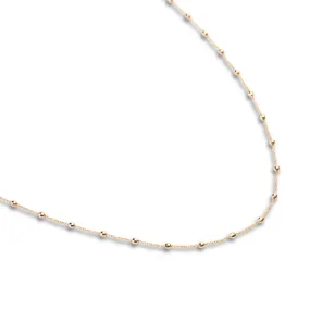 14k Disco Satellite Necklace