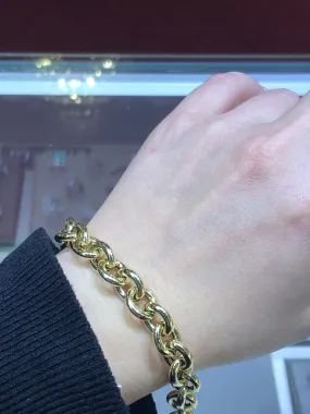 14k Gold Large Chain Bracelet