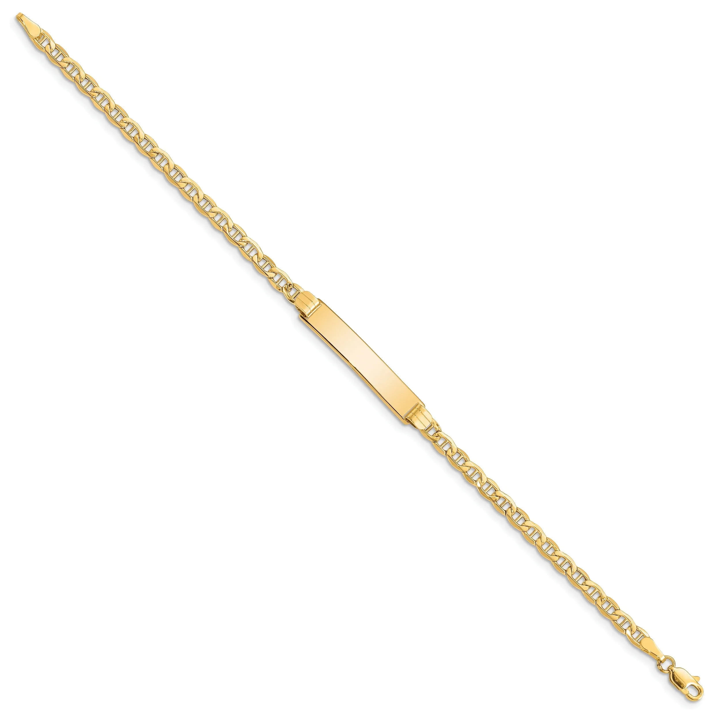 14k Yellow Gold ID Bracelet
