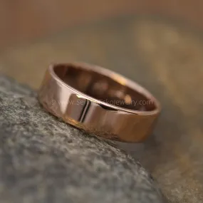 14kt Rose Gold 6x1.2mm Flat Band - Glossy Finish