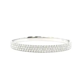 18K White Gold - Bangle Bracelet - J37165