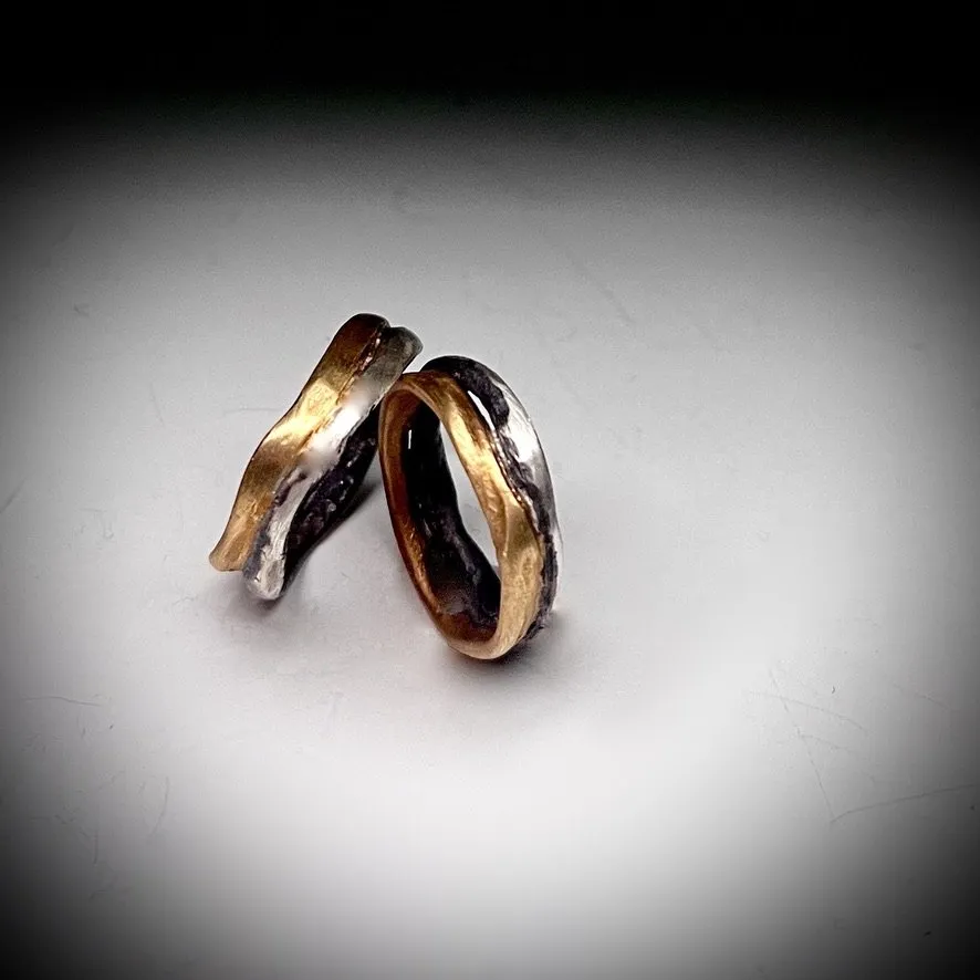 22k gold and Silver Band