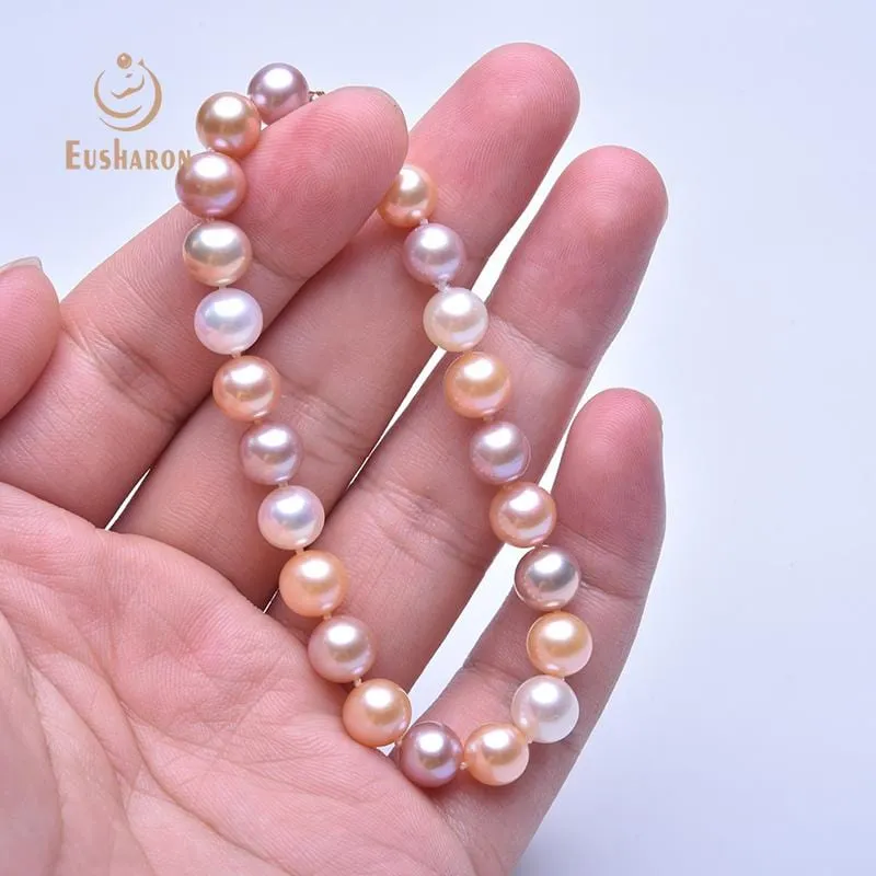7.5-8mm Mixed Color Round Freshwater Pearl Bracelet