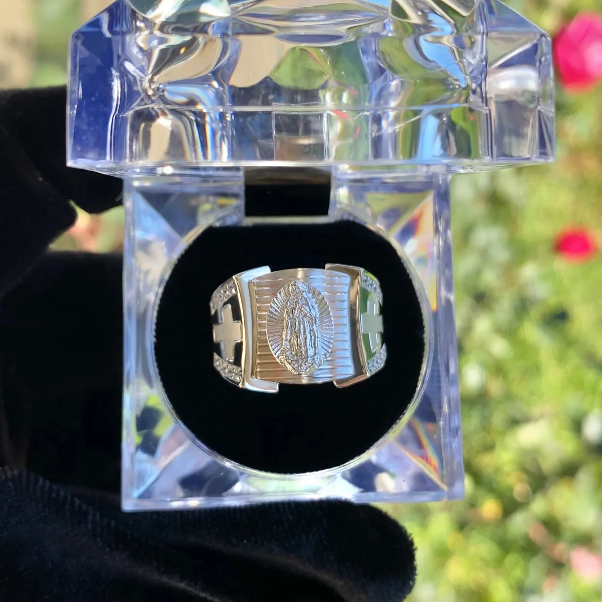 925 Silver Virgencita Ring 021