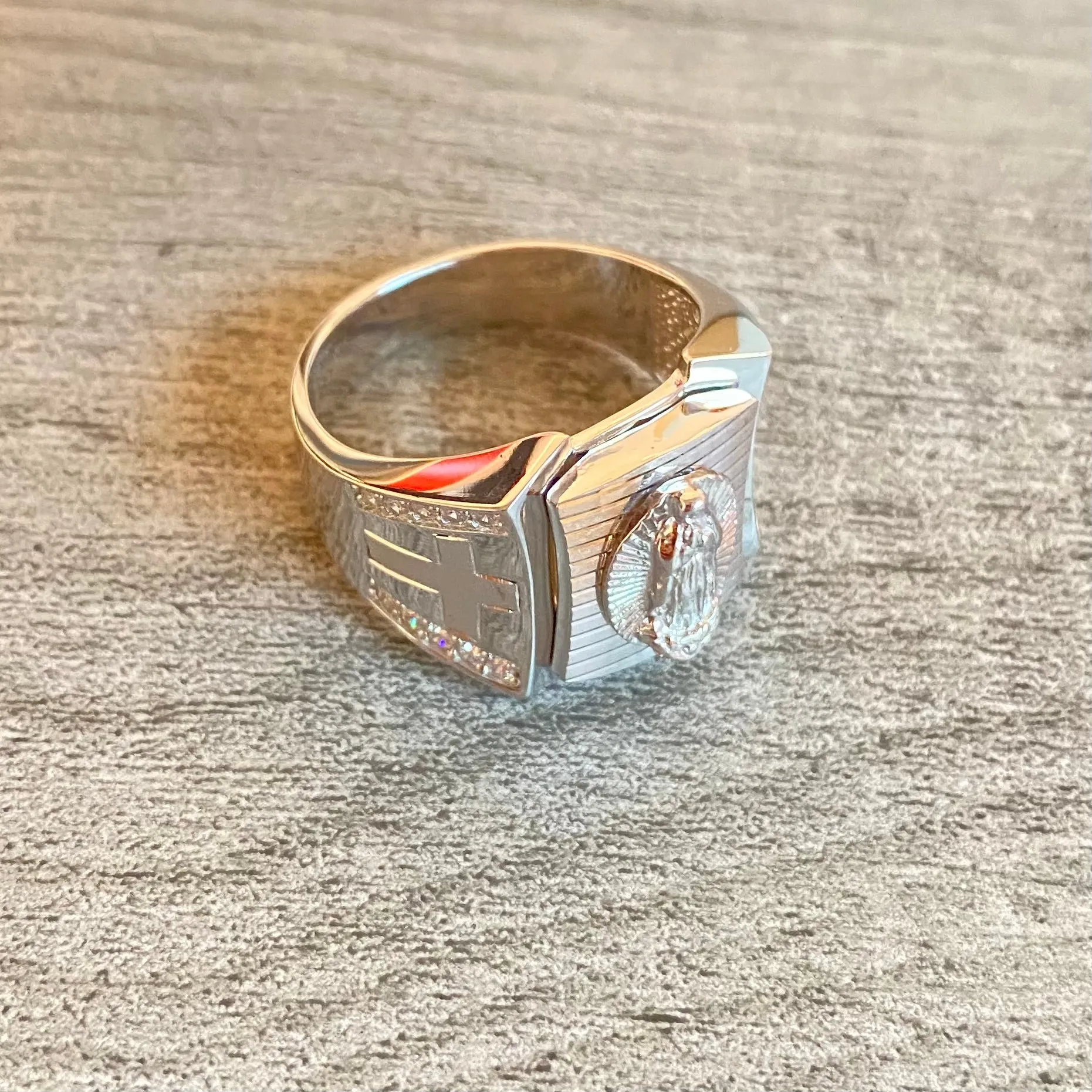 925 Silver Virgencita Ring 021