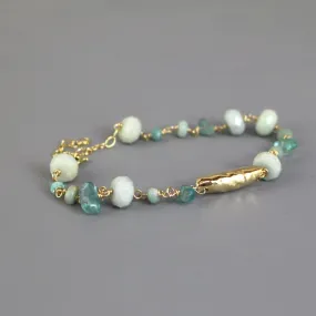 Apatite Amazonite Chain Bracelet