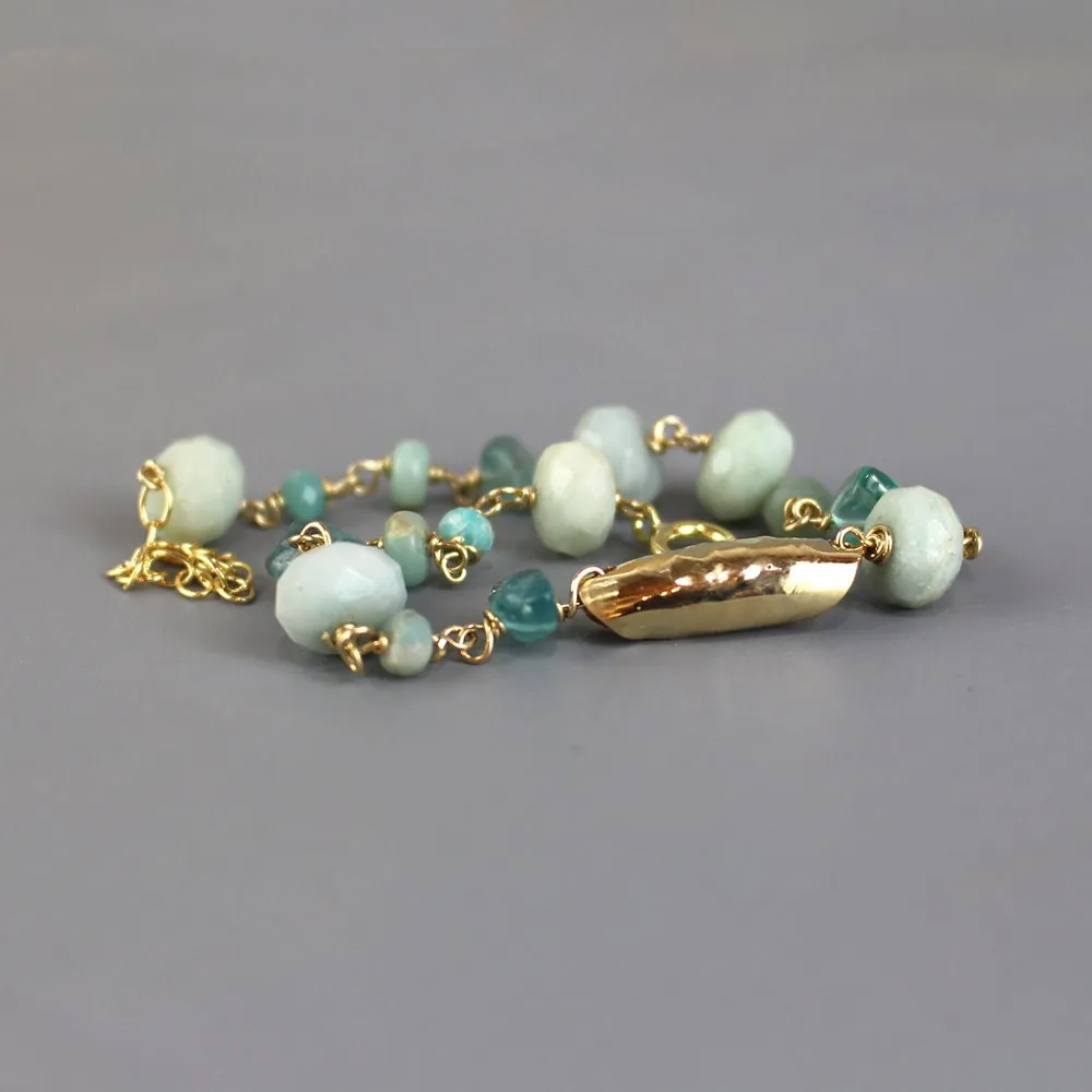 Apatite Amazonite Chain Bracelet