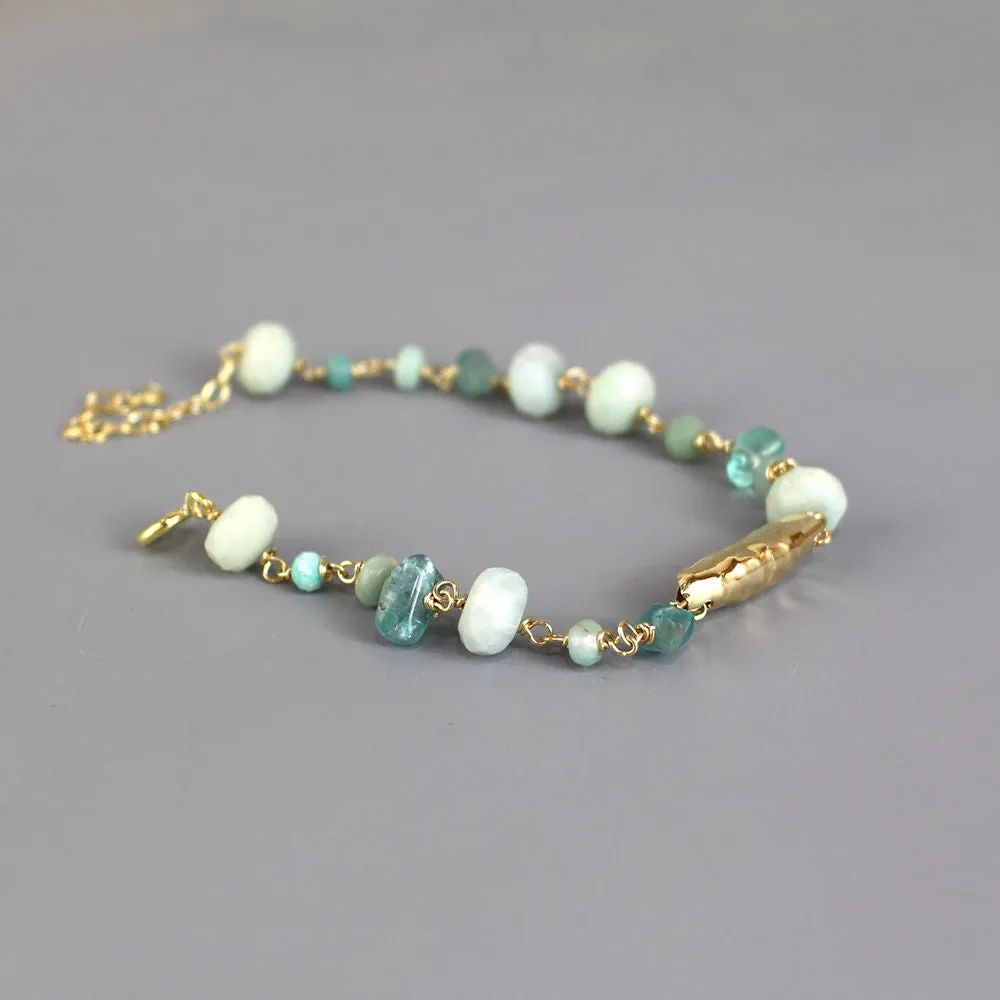 Apatite Amazonite Chain Bracelet