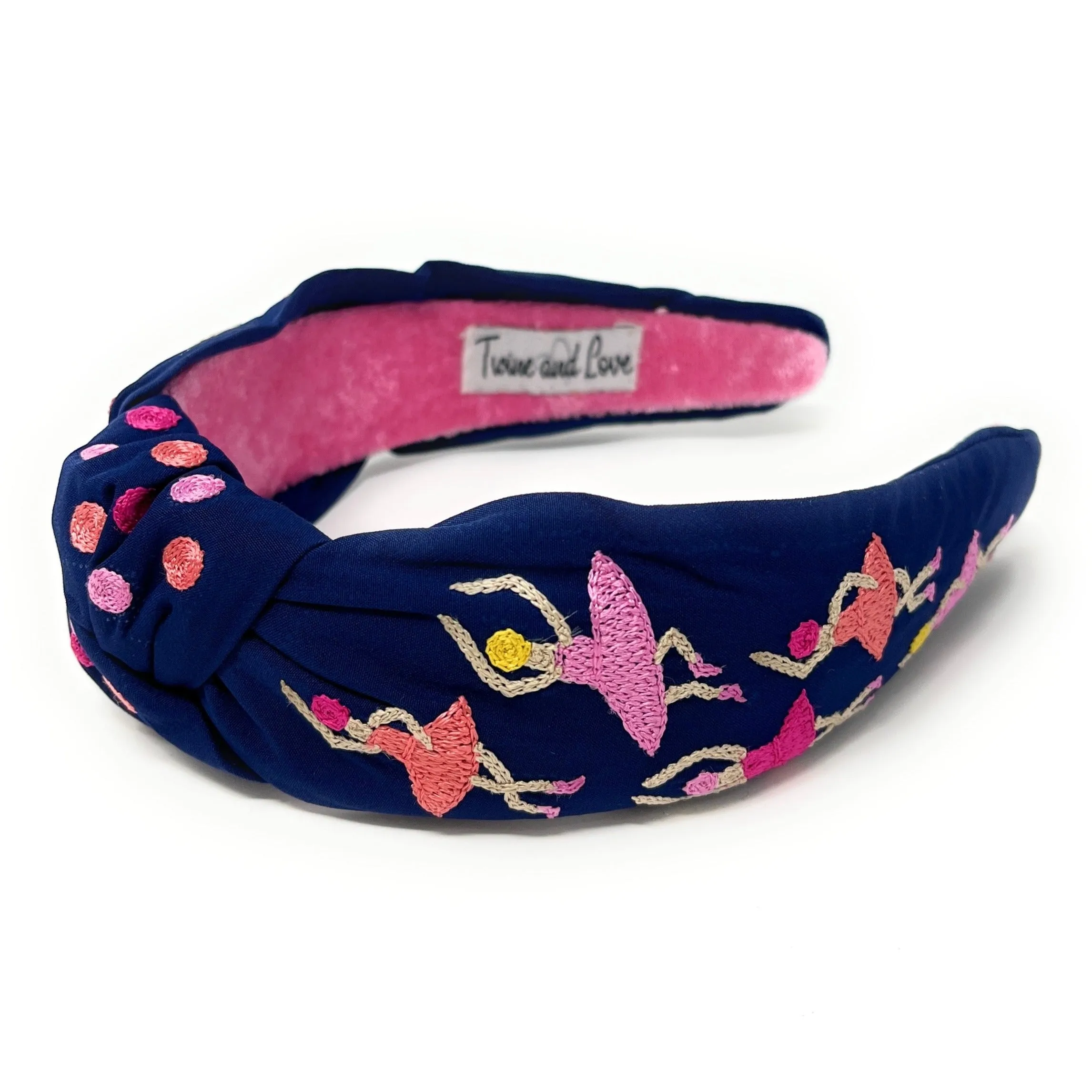 Ballerina Embroidered Knot Headband