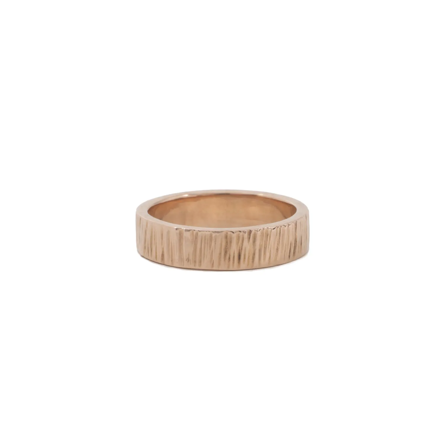 Bark - 5mm Gold Wedding Band