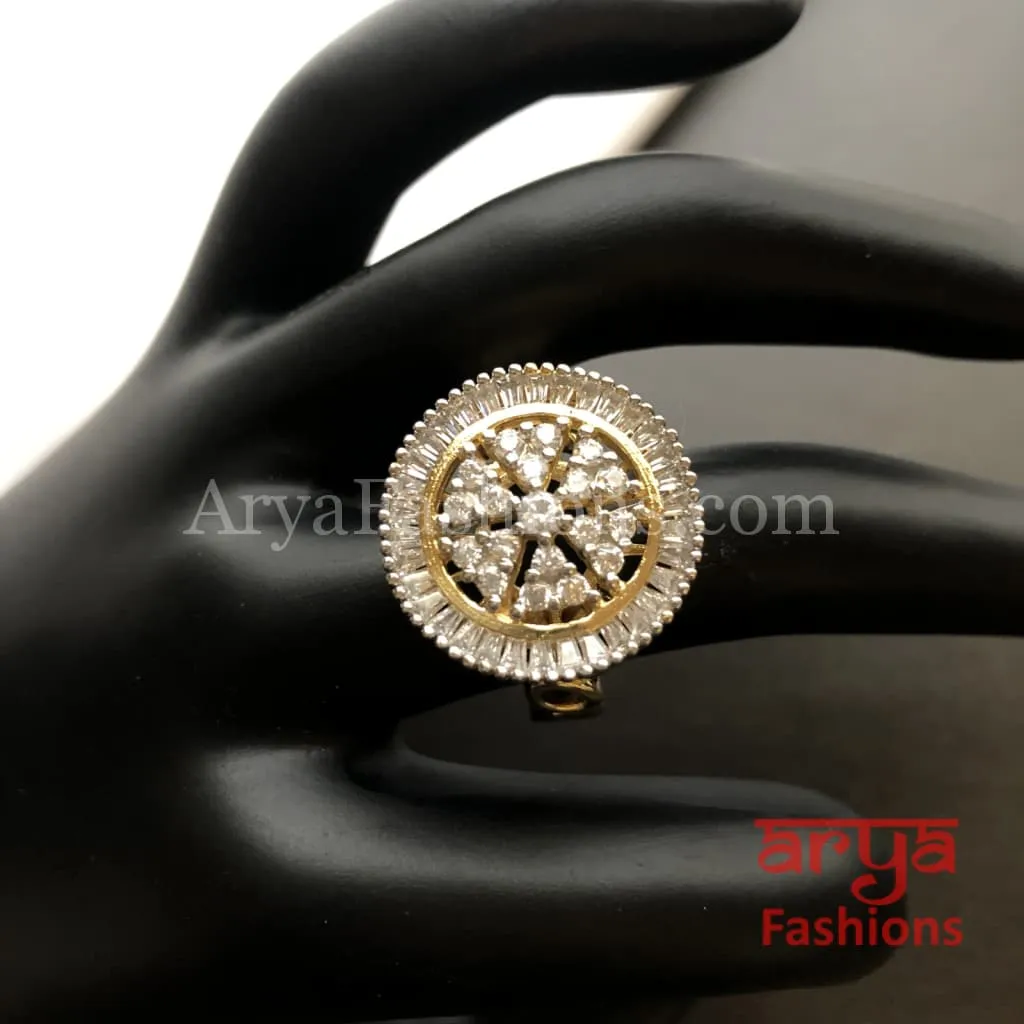 Beautiful Solitaire Cubic Zirconia Band Ring