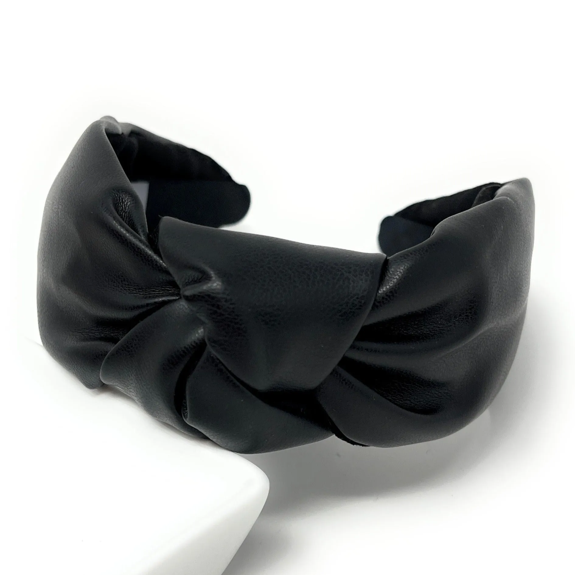 Black Vegan Knot Headband