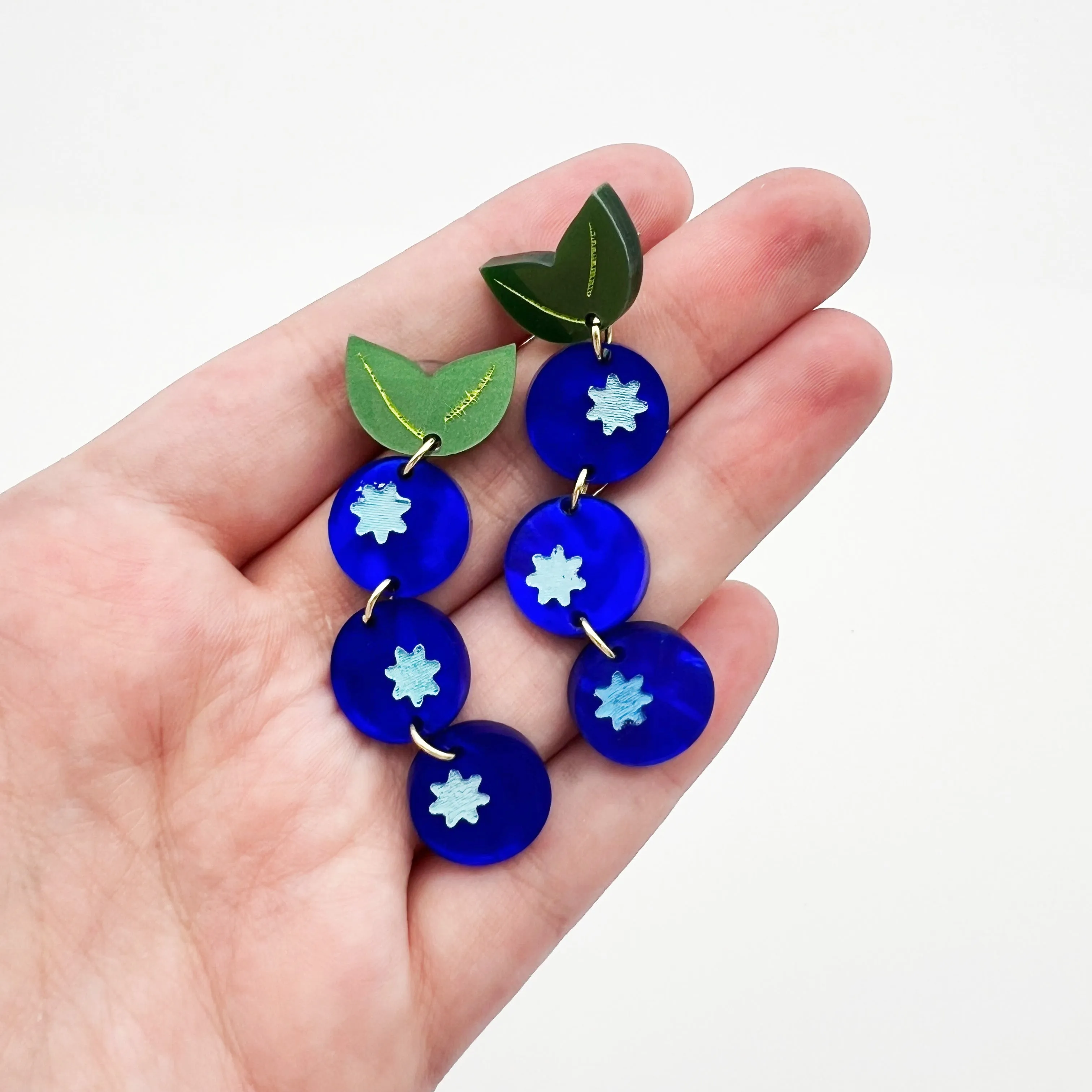 Blueberry Dangle Earrings