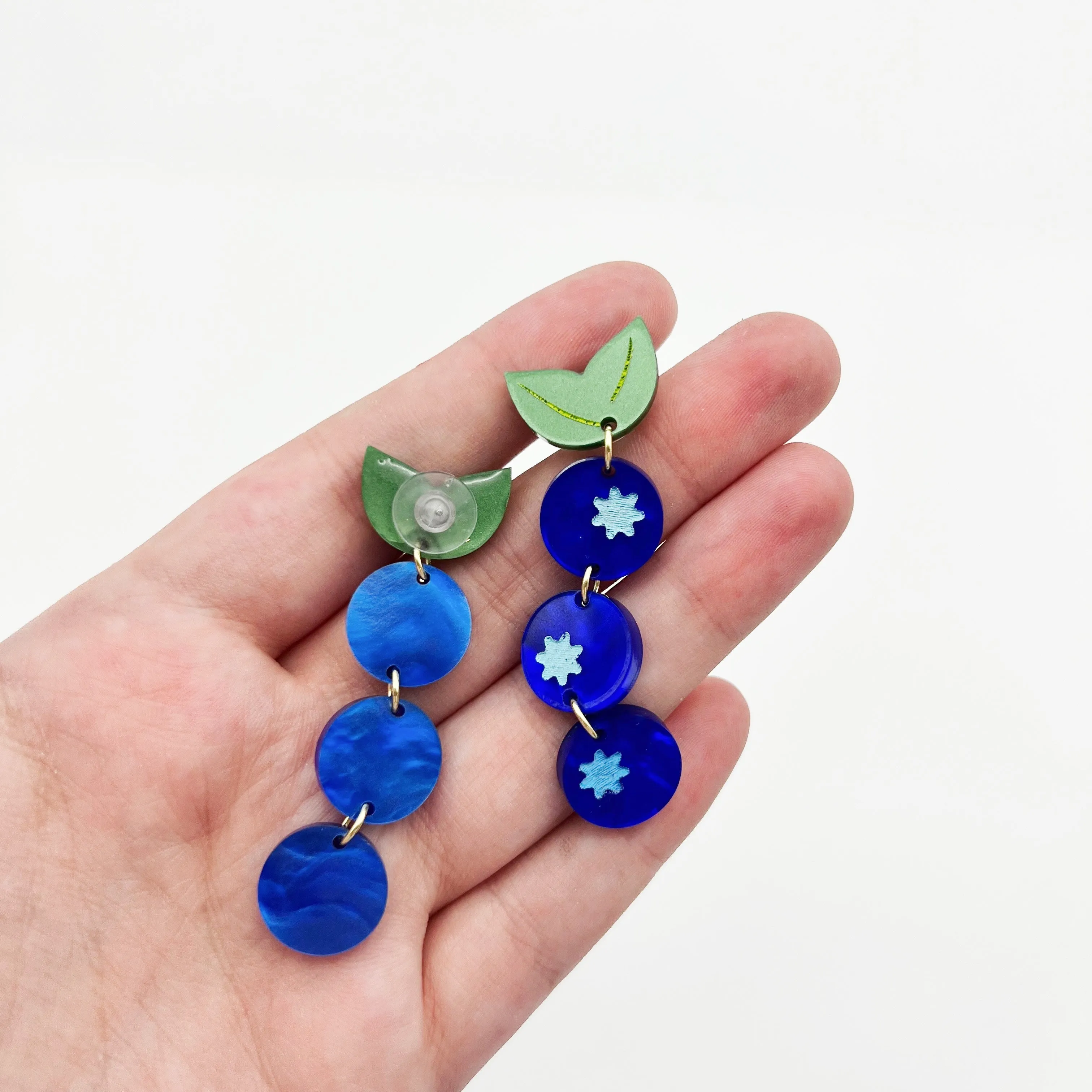 Blueberry Dangle Earrings