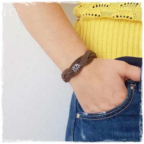 Braided Lotus Bracelet