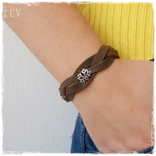 Braided Lotus Bracelet