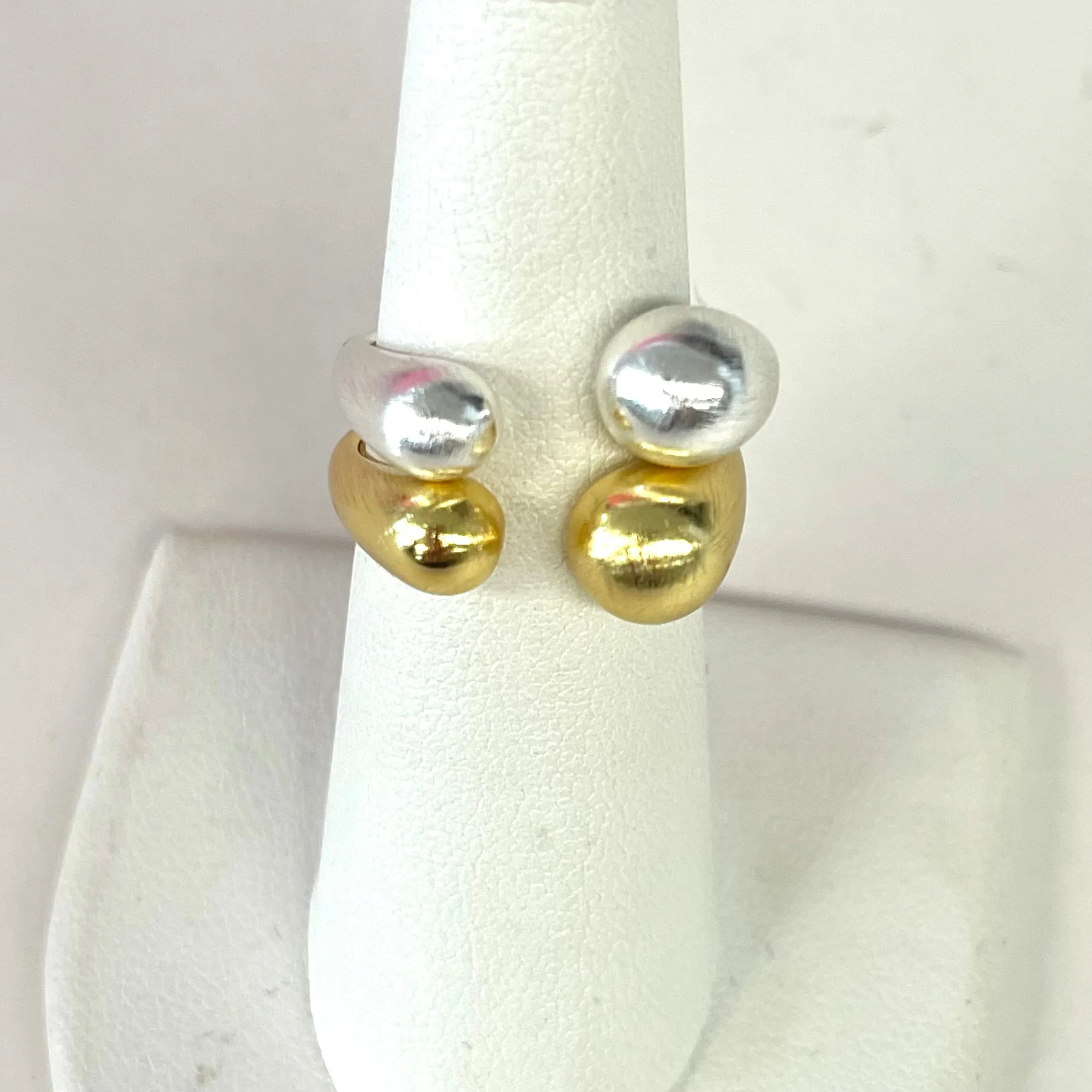 Brushed Metallic Adjustable Ring