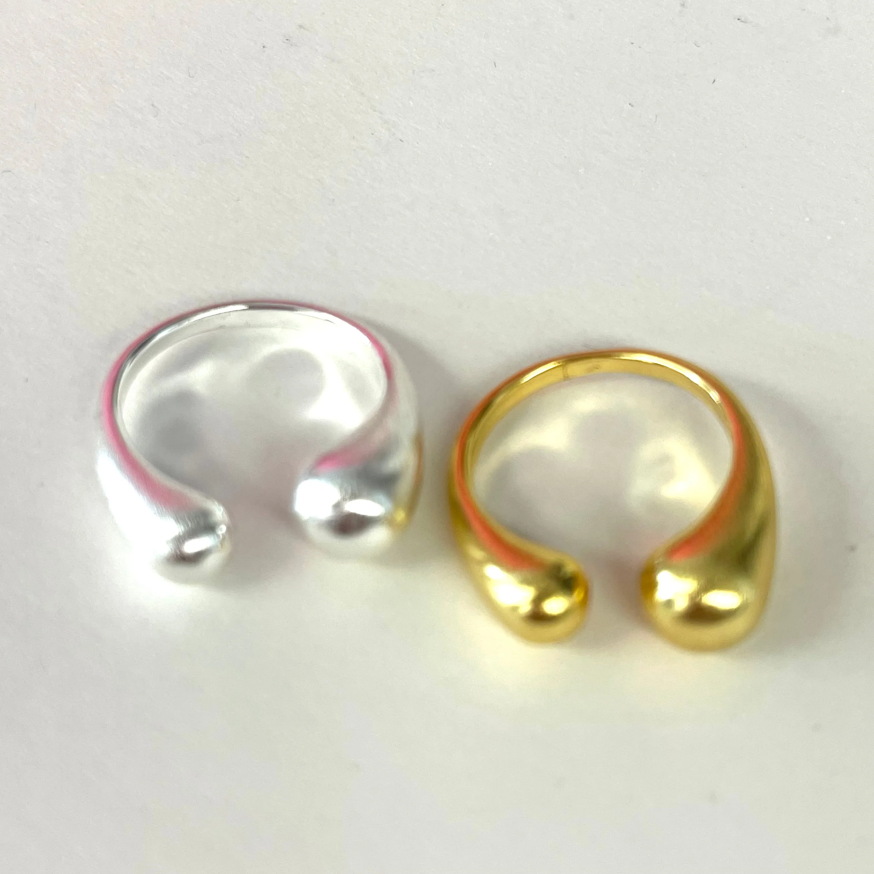 Brushed Metallic Adjustable Ring