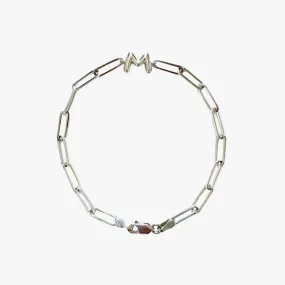 Bubble "M" initial Bracelet