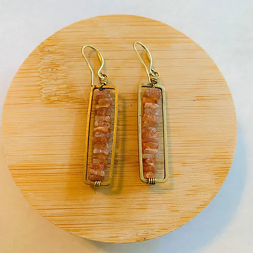 Cairns Earring: Heishi Rectangle Earrings