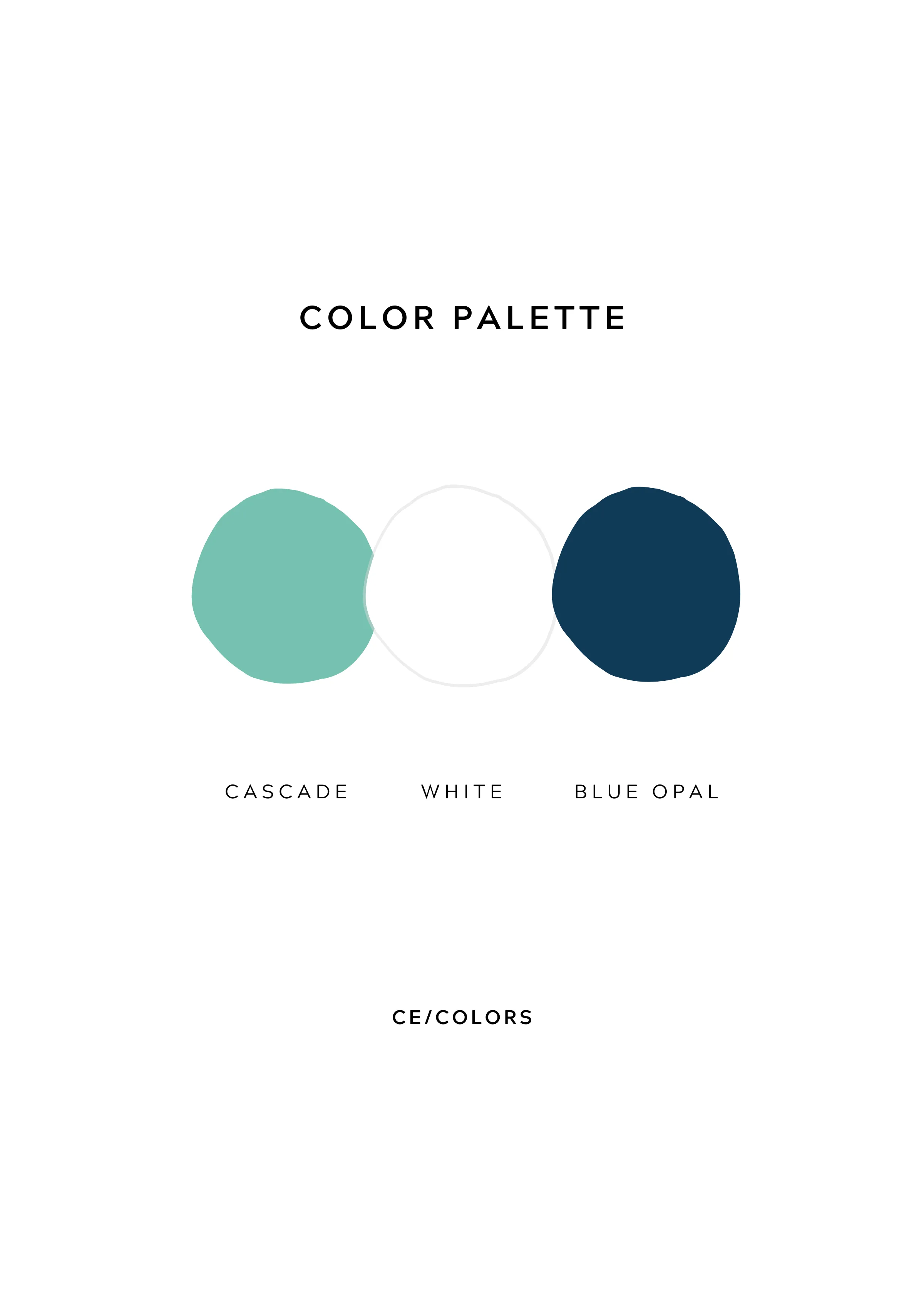 Cascade & Blue Opal - Triangle Mini Spotty