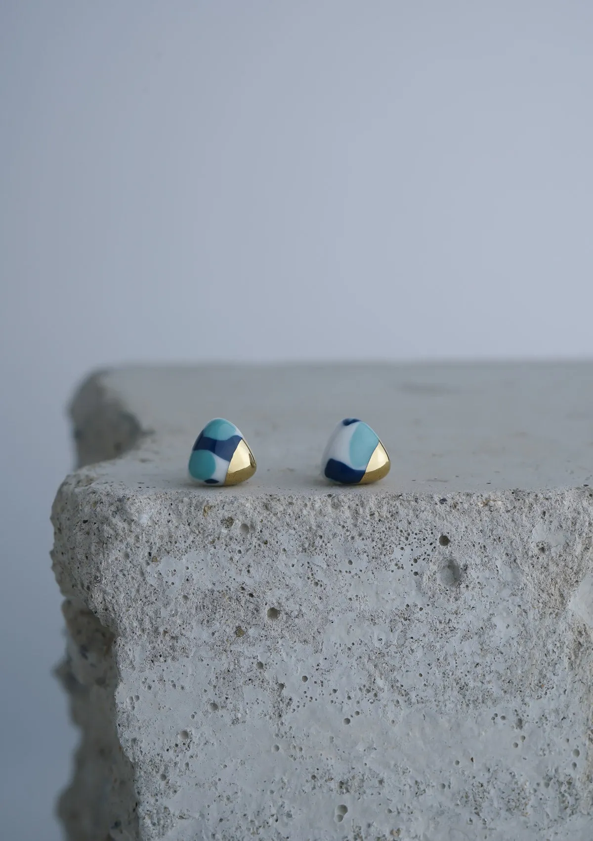 Cascade & Blue Opal - Triangle Mini Spotty