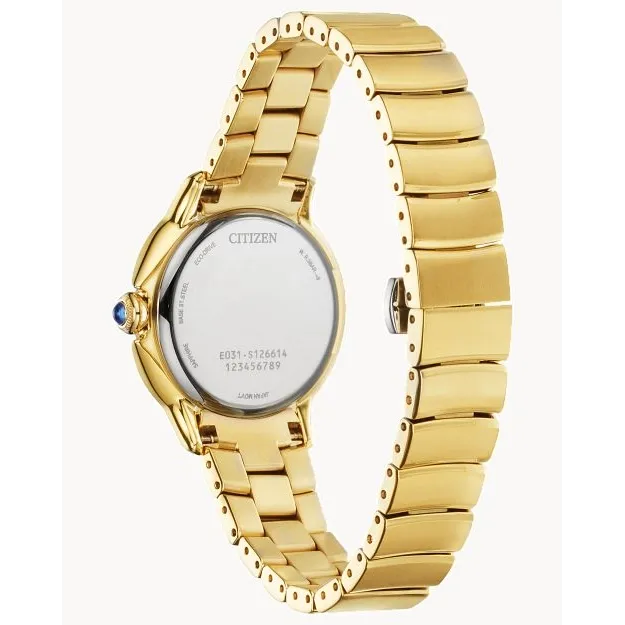 Citizen Ceci Gold-Tone Steel Silver-Tone Dial Eco-Drive