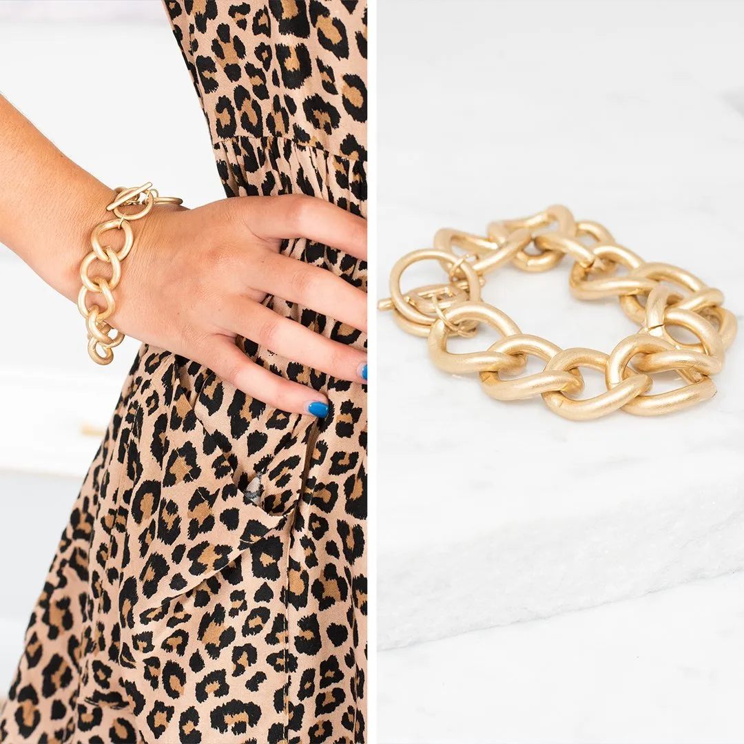 City Fun Gold Chain Bracelet