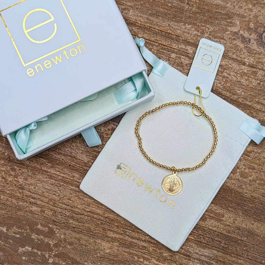 Classic Gold 3mm Bracelet Blessing Gold Disc
