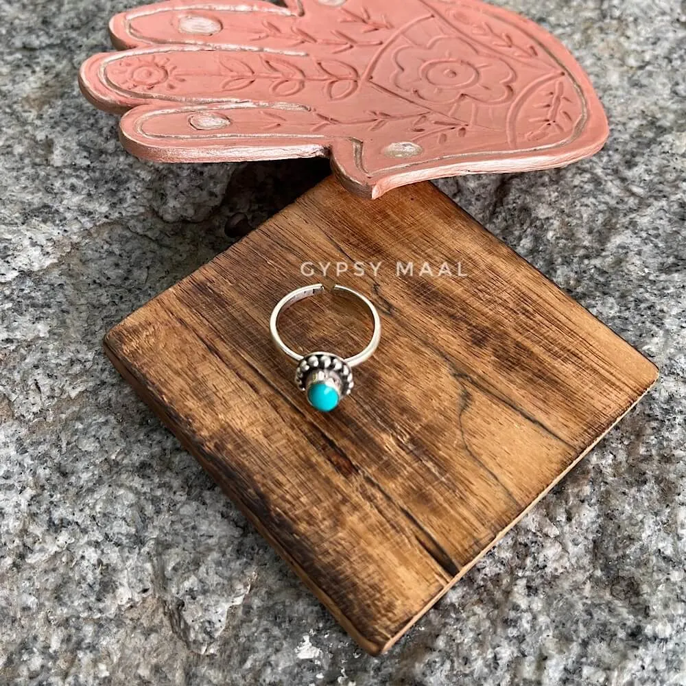 Classic Turq Toe Ring (single)