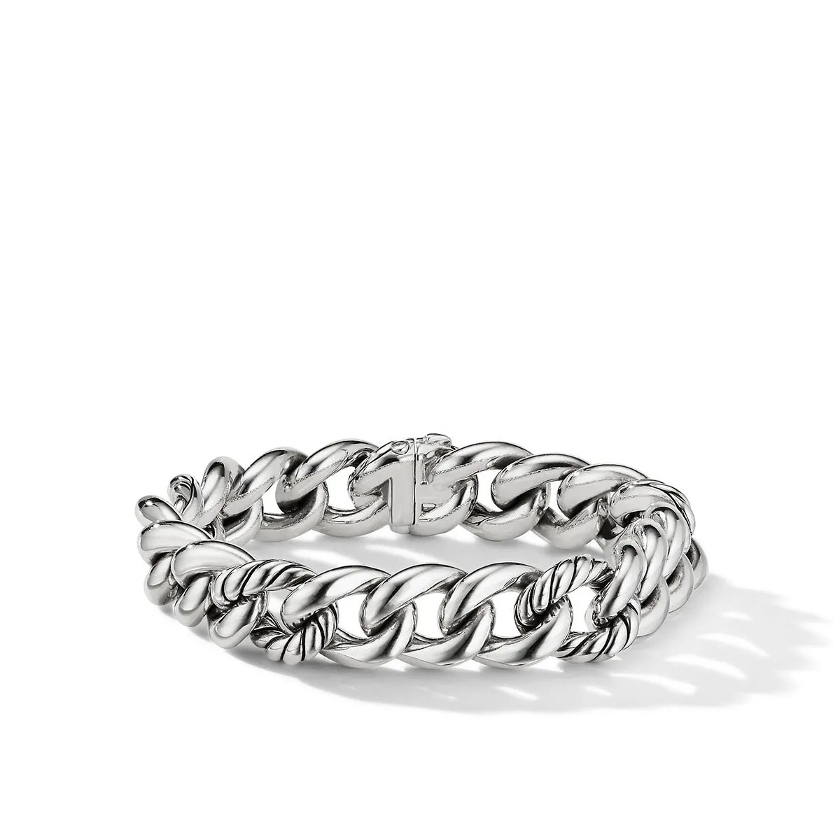 Curb Chain Bracelet in Sterling Silver