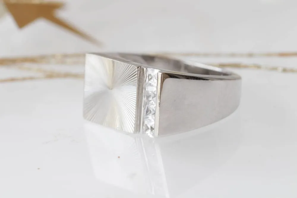 CZ HALO RING