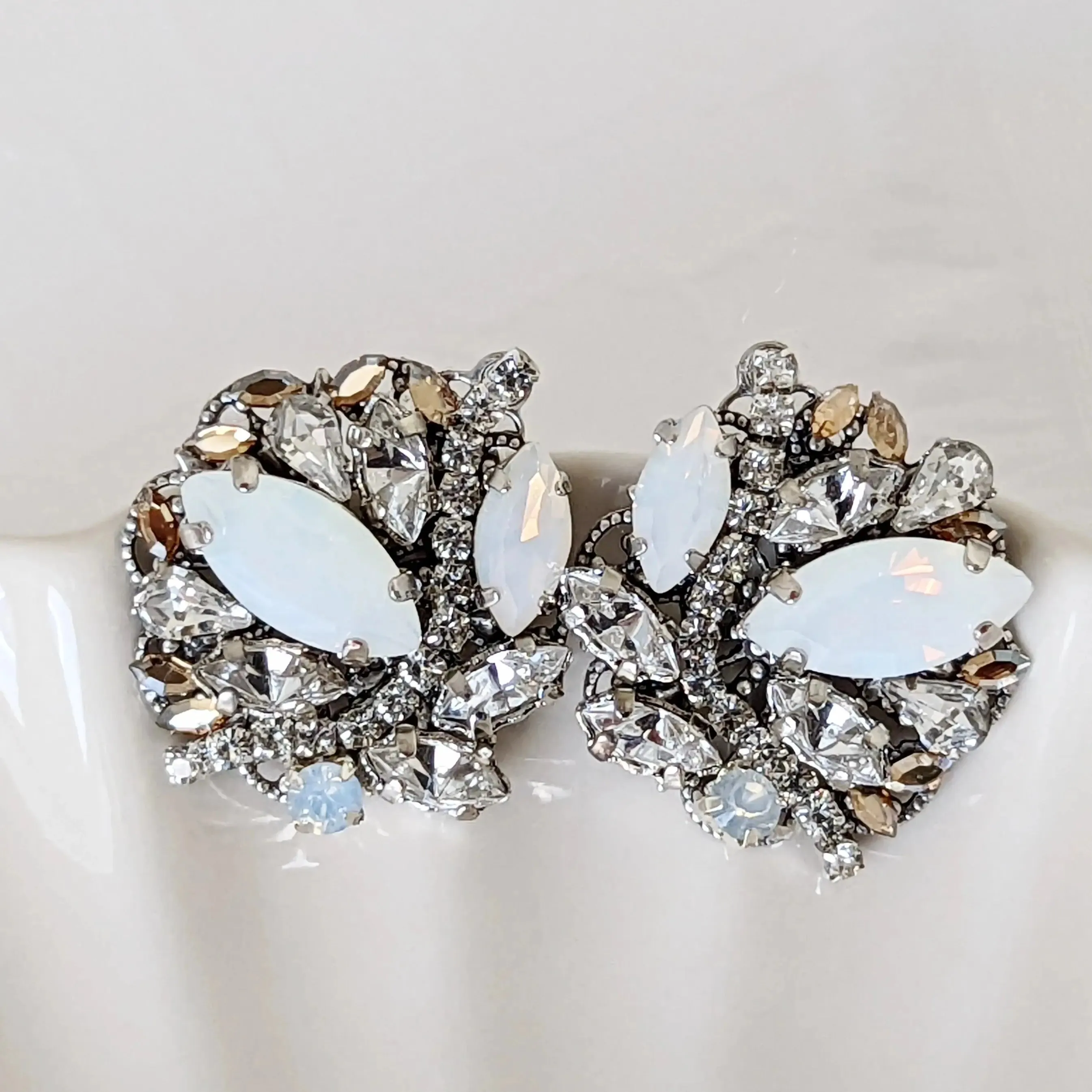 Deco Opal Earrings