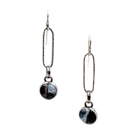Dendritic Opal Link Earrings
