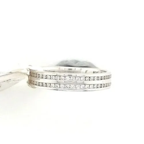 Double row Diamonds wedding band .25ct