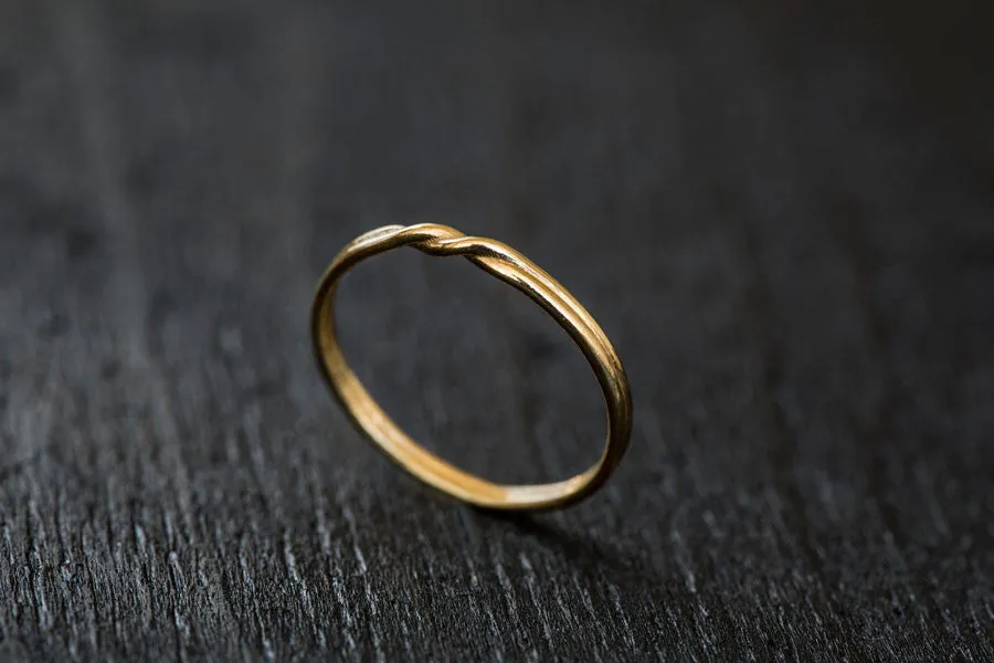 Double Twist Wedding Band