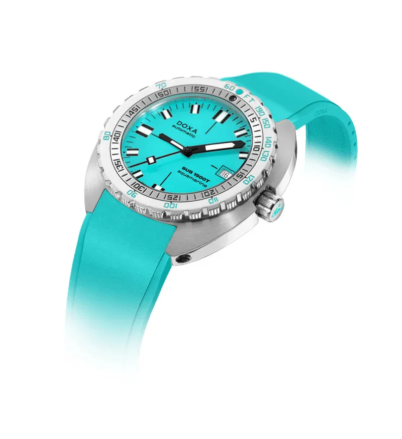 DOXA Sub 1500T Aquamarine Rubber - 883.10.241.10