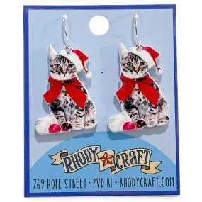 Earrings - Vintage Cat