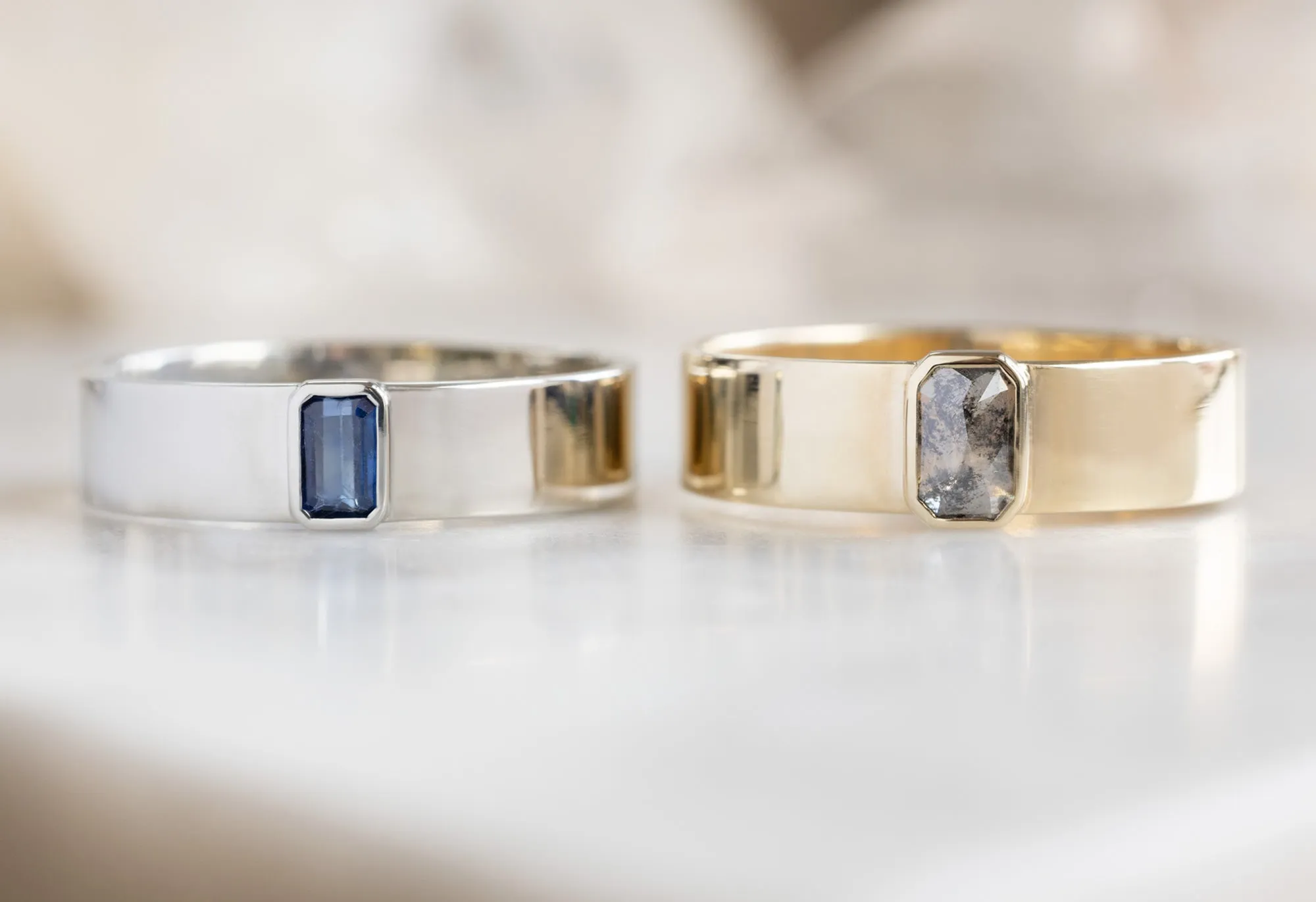 Emerald-Cut Sapphire Cigar Band