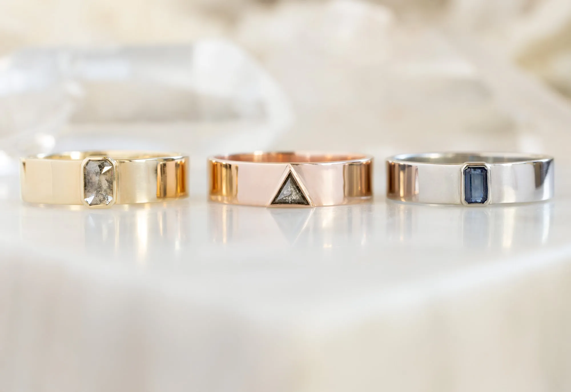 Emerald-Cut Sapphire Cigar Band