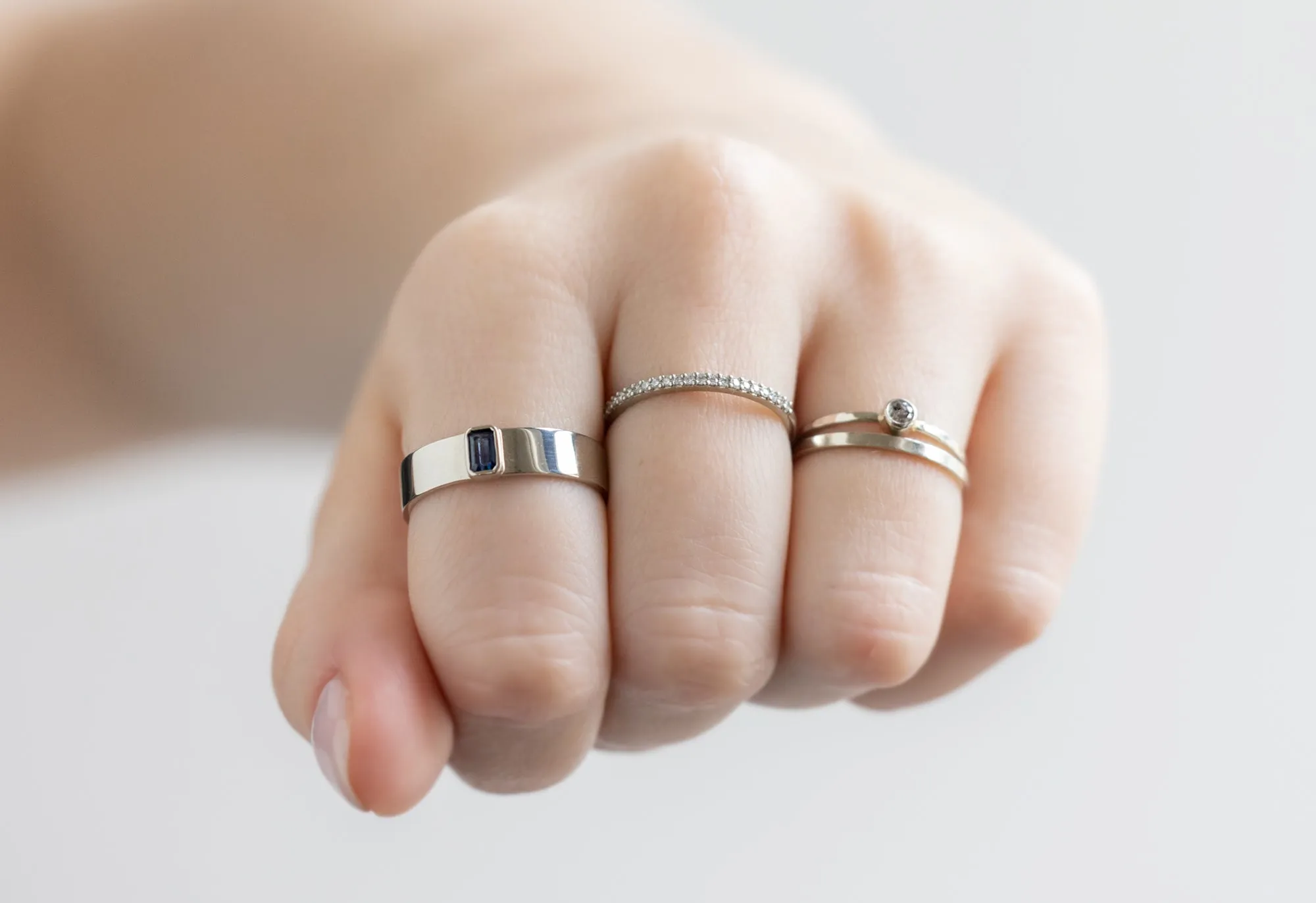 Emerald-Cut Sapphire Cigar Band
