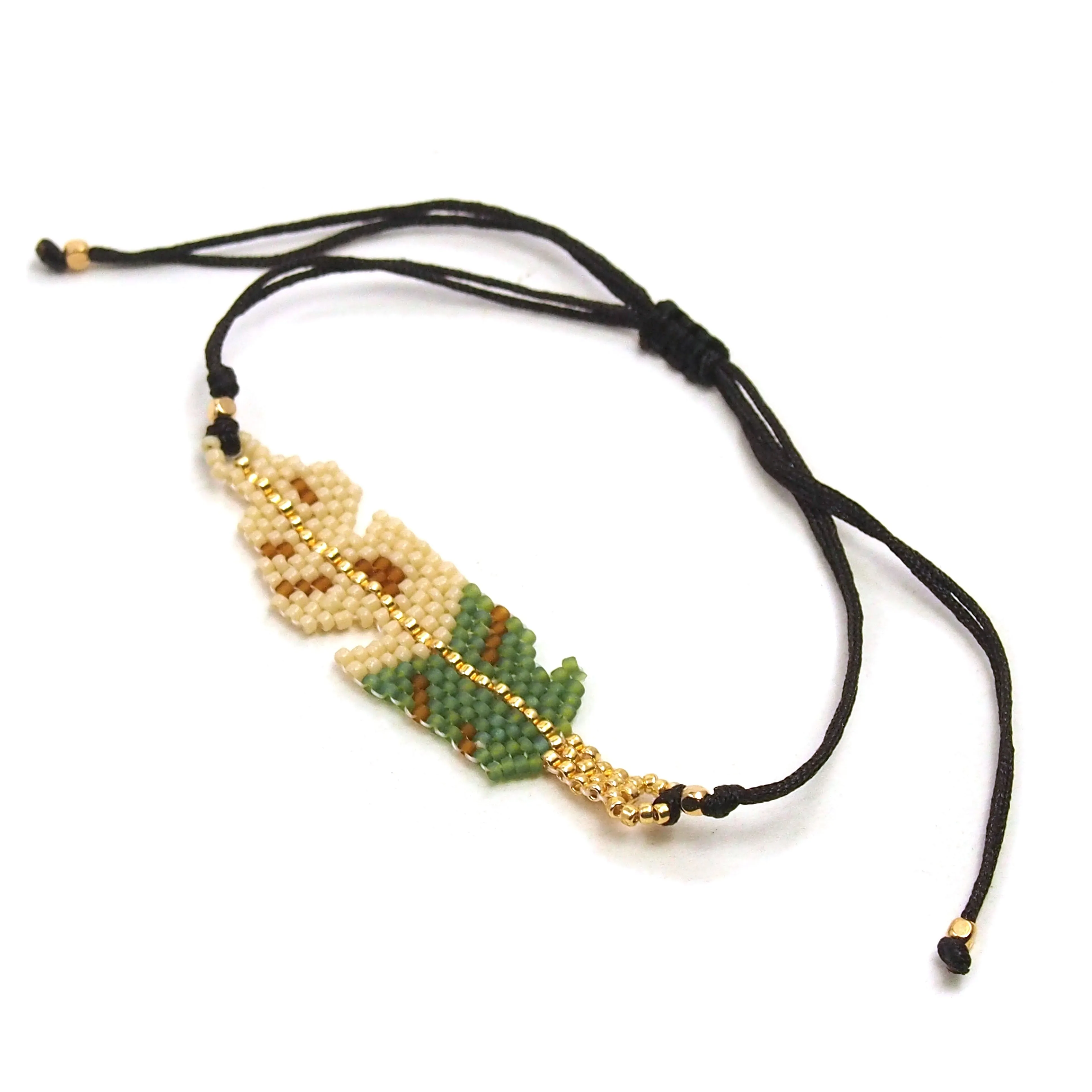 Feather Hand-Loomed Bracelet