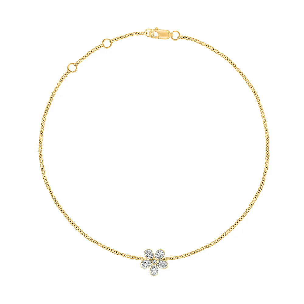 Filigree Flora Diamond Bracelet