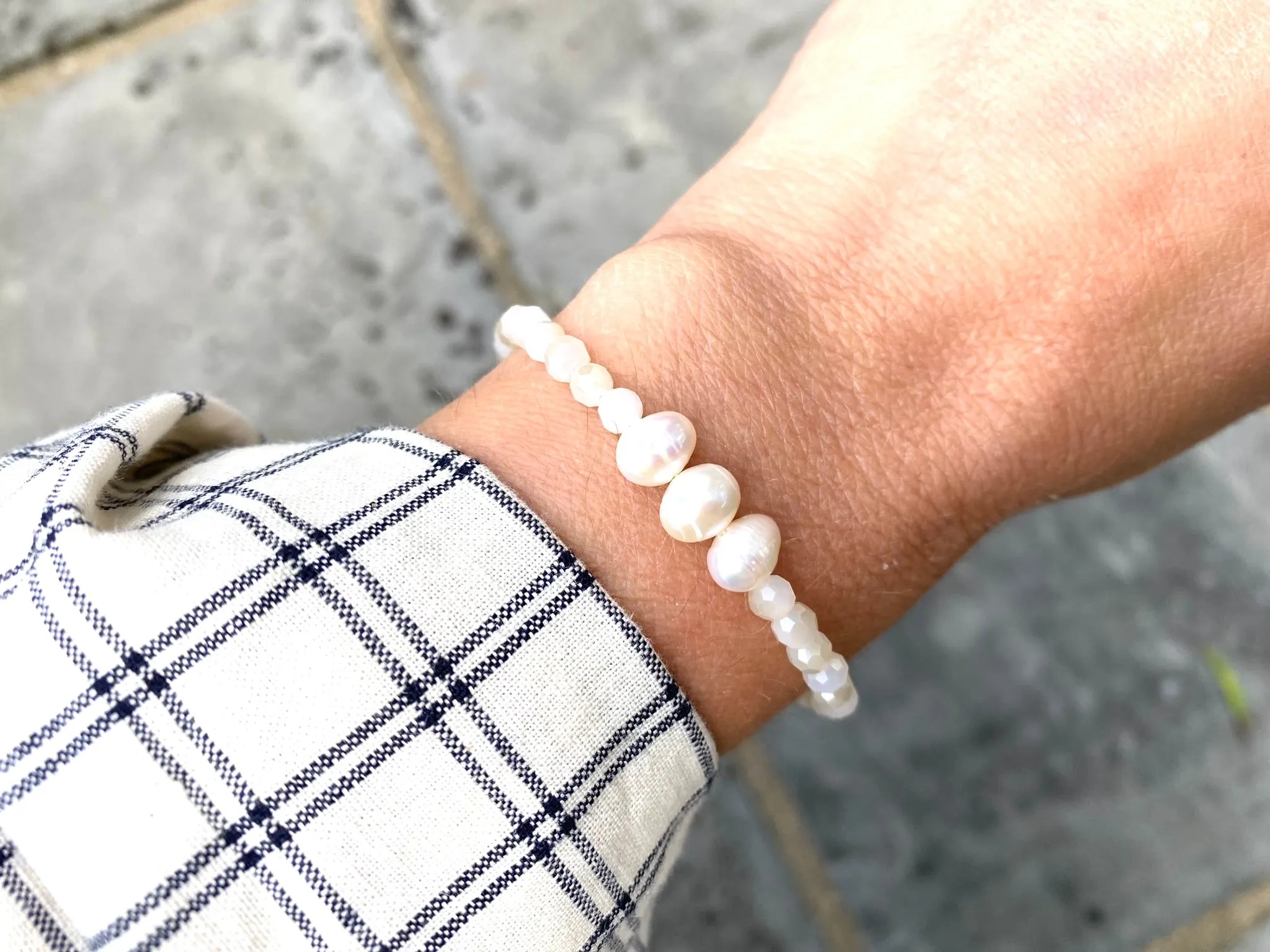 Freshwater Pearl Beaded Bracelet