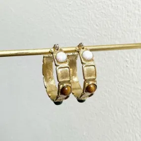 Gem-stoned Hoops
