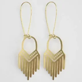 Geometric Fringe Earrings