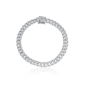 Gold and Diamond Curblink Bracelet