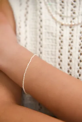 Golden Petite Pearl Bracelet