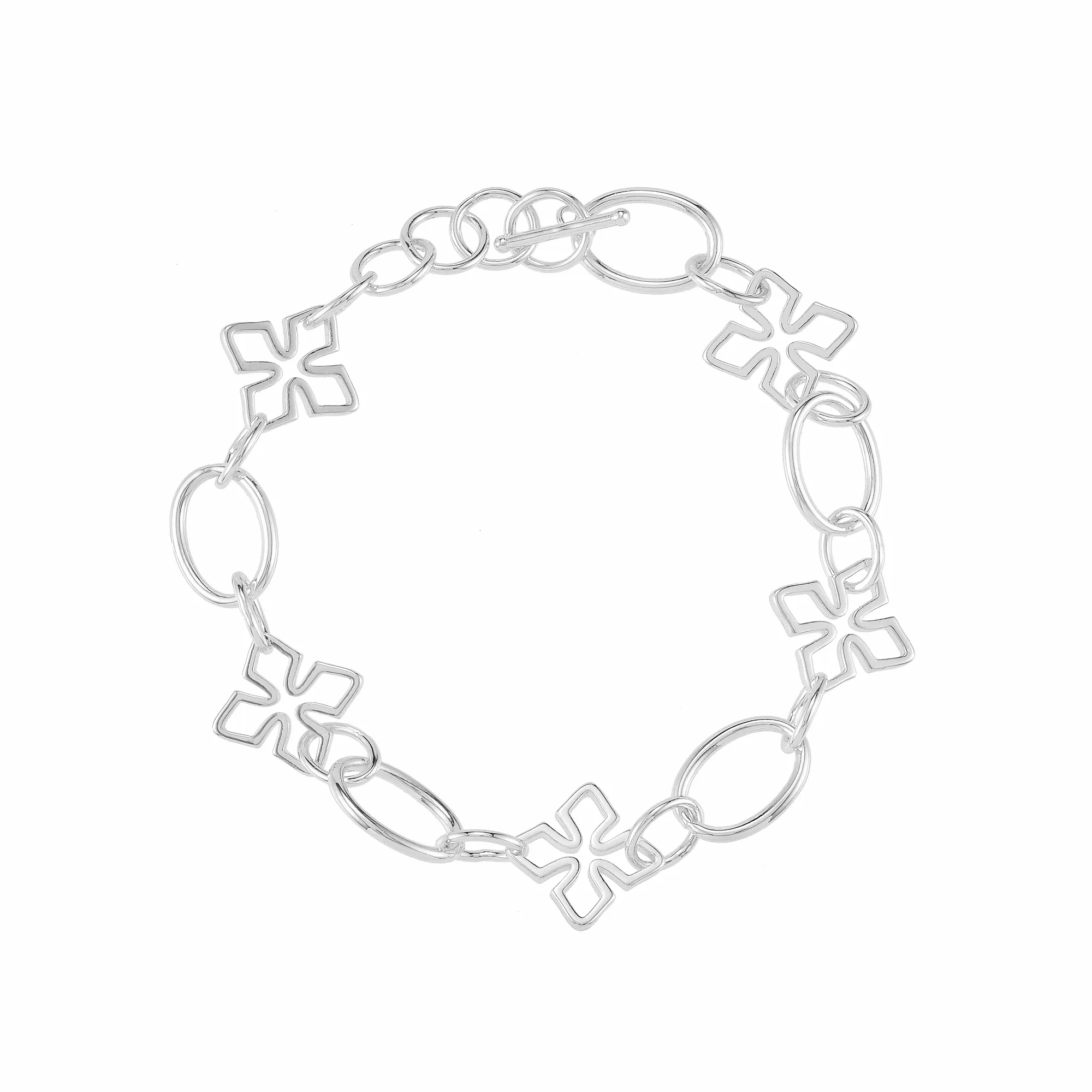 Grace Link Bracelet in Silver