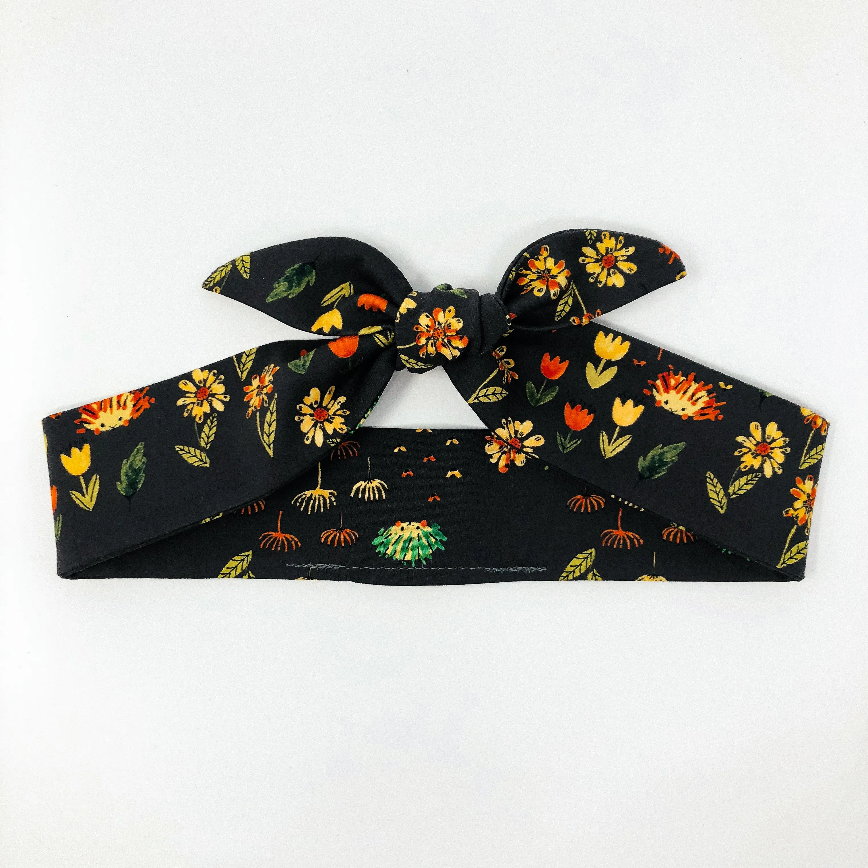 Hedgehog Garden - Tie Headband